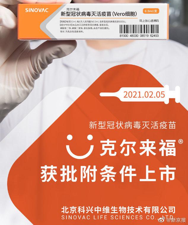 哈尔滨疫苗非全来自北京科兴