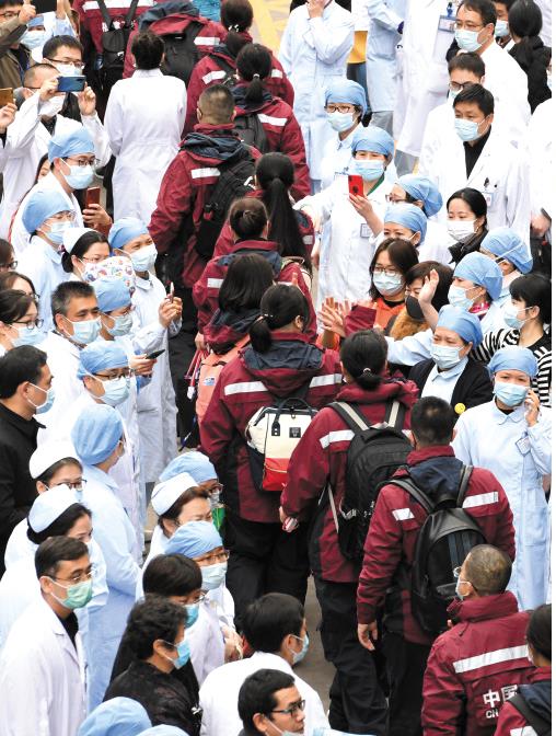 疫情期间各省支援湖北，共克时艰，携手前行