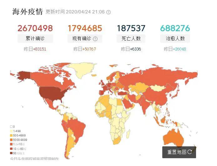 全球疫情实时更新，最新数据消息播报