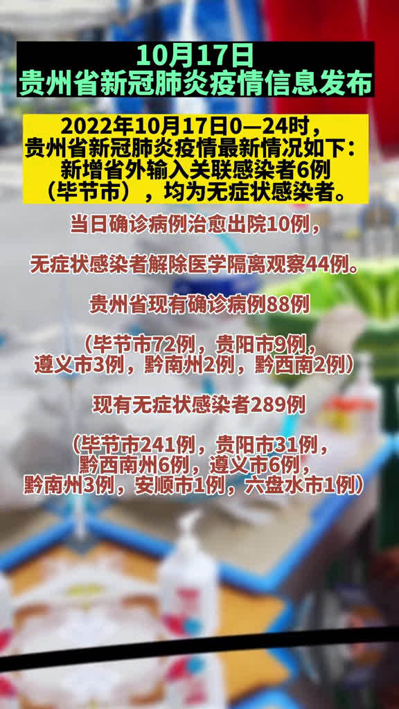 贵州省疫情最新报告概况