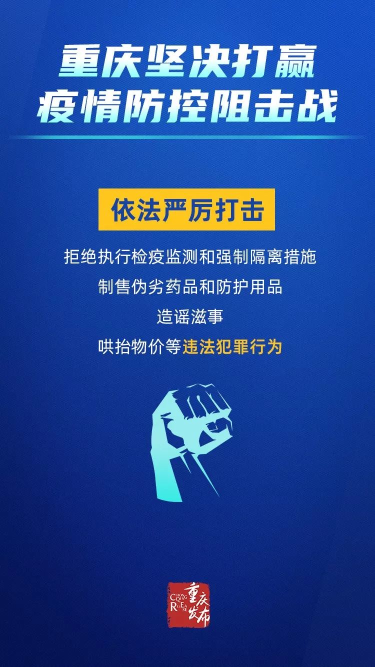 重庆市坚决打赢疫情防控阻击战战役