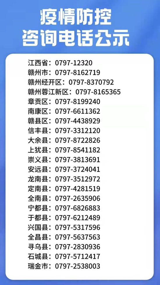 江西省疫情防控指挥部通告电话，守护家园的坚实后盾力量