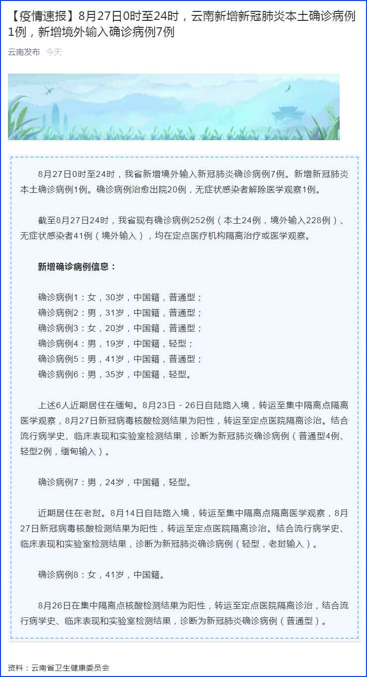 云南省新冠疫情最新情况概述