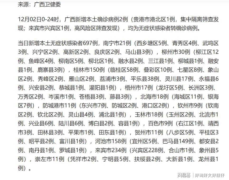 广西壮族自治区当前疫情形势分析