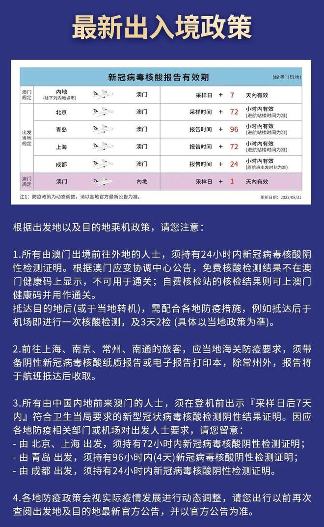 澳门与北京之间的隔离政策，最新规定与旅行指南