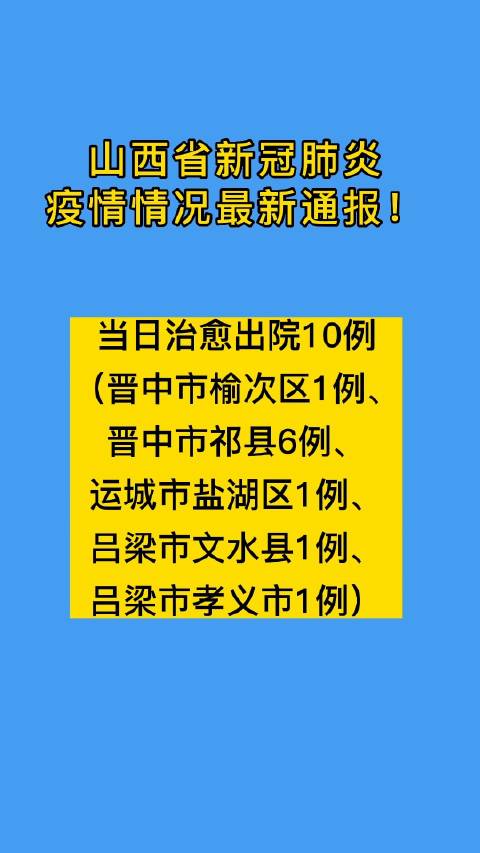 山西省新冠疫情防控最新消息:山西省疫情防控最新情况