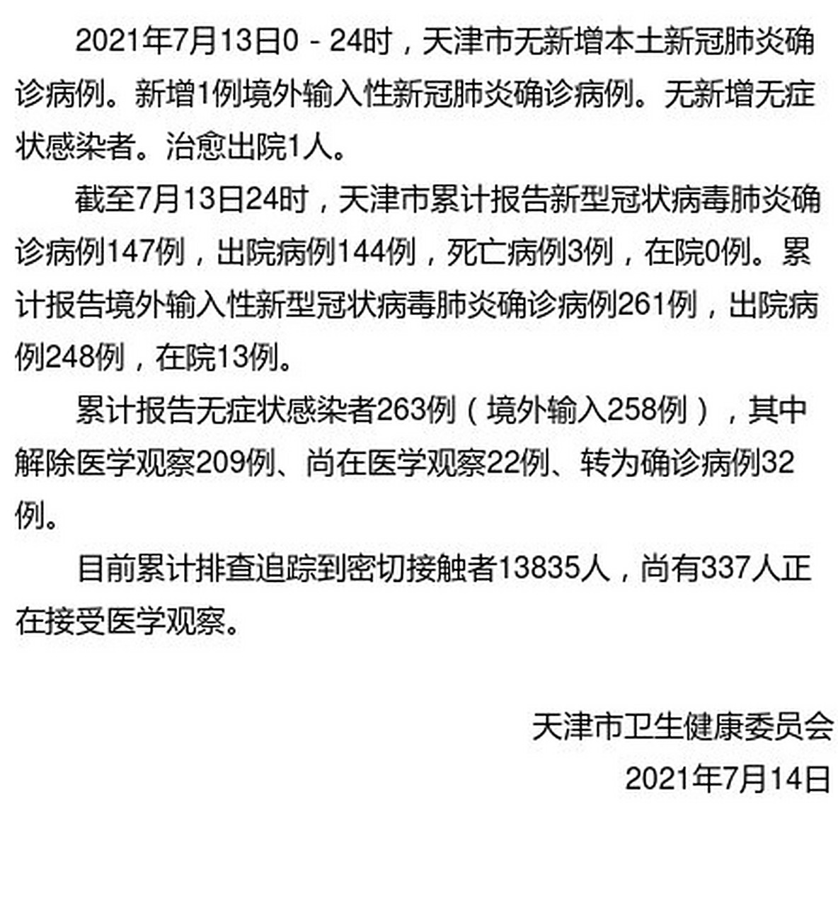 2021年天津疫情规定/天津疫情最新管理办法