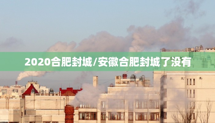 2020合肥封城/安徽合肥封城了没有