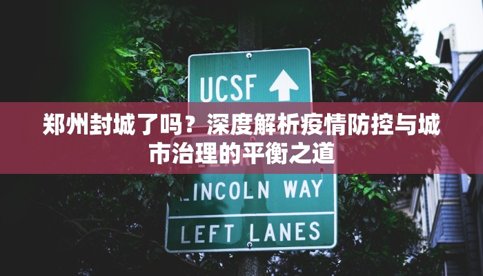 郑州封城了吗？深度解析疫情防控与城市治理的平衡之道